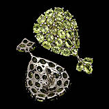 Сережки. Натуральний перидот. Срібло 925., фото 3