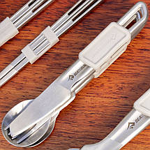 Набір туристичних столових приборів Sea to Summit Detour Stainless Steel Cutlery Set 2P, 6 Piece, фото 5