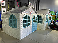 Дитячий ігровий пластиковий будиночок зі шторками ТМ Doloni Зелений