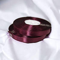 Стрічка атласна 0.9см Червоний бургунд (рулон 32 метри), А09-86-32