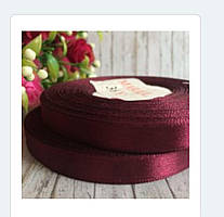 Стрічка атласна 0.9см Вишнева (рулон 32 метри) А09-83-32