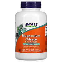 Витамины и минералы NOW Magnesium Citrate Powder, 227 грамм DS