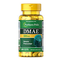 Натуральная добавка Puritan's Pride DMAE 100 mg, 100 капсул DS