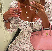 Сукня жіноча тендітна зі штапеля з квітковим принтом (Норма), фото 2