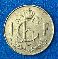 Монета Люксембурга 1 франк 1952-64 гг