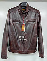 Куртка-косуха мужская демисезонная, кожзам, размеры 48-58 "ANGELIS" недорого от прямого поставщика
