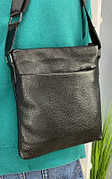 Мужская кожаная сумка-барсетка через плечо модная стильная, мужская сумка для ключей документов вещей удобная