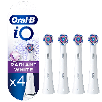 Oral-B iO Radiant White насадки белые набор 4 штуки сменные насадки для магнитной зубной щетки орал би іо