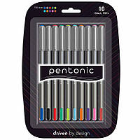 Ручка кулькова LINC Pentonic 1,0 мм набір 10 шт мікс кольорів
