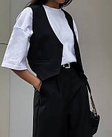 Костюм жіночий модний жилетка і брюки у кольорах (Норма), фото 5