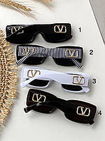 Брендовые женские очки Valentino Солнцезащитные женские очки Валентино Стильные женские черные очки