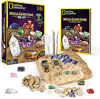 Геологічні розкопки Камені NATIONAL GEOGRAPHIC Mega Gemstone Dig Kit