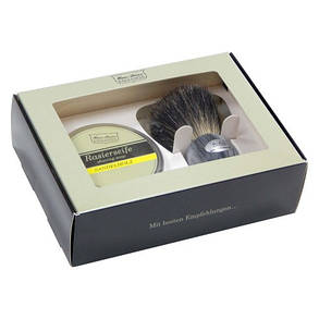 Набір з помазком, милом і мильницею для гоління Hans Baier 12142-031 Графітовий, фото 2