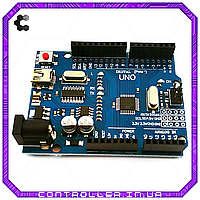 Микроконтроллер Arduino UNO R3 Mini-Usb