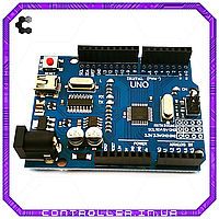 Мікроконтролер Arduino UNO R3 Mini-Usb