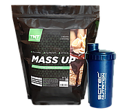 Ускоритель МЫШЕЧНОГО Роста: Гейнер Mass Up TNT Nutrition вкус карамель 2,5 кг + Шейкер