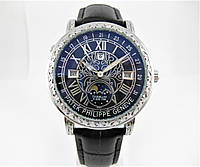 PATEK PHILIPPE SKY MOON TOURBILLON QUARTZ Ref. 6002 SILVER BLACK.  ААА