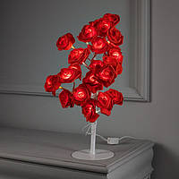Светильник светодиодный 45 см Розы красные от сети iC227