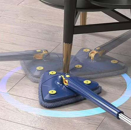 Швабра висувна трикутна Multi function mop Синій YU227, фото 1
