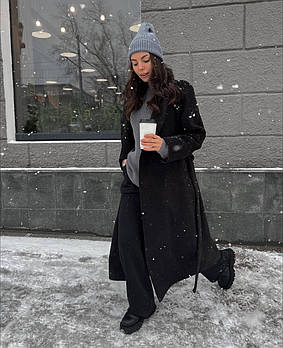 Пальто жіноче кашемірове тепле з підкладкою на синтепоні 150