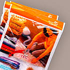 Вакуумні пакети 70x100 см прозорі для верхнього одягу та перевезення речей Vacuum Bag кульки для ковдри, фото 2