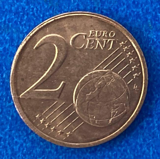 Монета Люксембурга 2 евроцента 2002-24 рр, фото 1