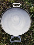 Сковорідка туристична Пікнік із нержавіючої сталі 40 см, фото 2