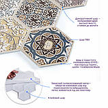 Декоративна плитка, що самоклеїться, ПВХ 28х30 см для стін стелі під натуральні матеріали, стильні панелі для інтер'єру., фото 2