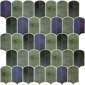Плитка поліуретанова самоклеюча, сіро-фіолетова мозаїка 305х305х1мм SW-00001194
