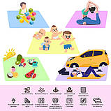 Дитячий розвиваючий термокилимок 200х150 см з нетоксичного матеріалу ХРЕ рельєфна поверхня для ігор та навчання, фото 7