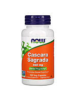 Крушина (Cascara Sagrada), 450 мг, Now Foods 100 вегетарианских капсул