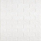 Самоклеюча 3D панель під цеглу в рулоні 19600х700х2мм для стін декору інтер'єру оздоблення квартири будинку офісу, фото 2