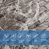 Самоклеючі 3D панелі для стін чорно-білі 70х77 см декоративне покриття для інтер'єру рельєфні панелі для оздоблення стін, фото 4