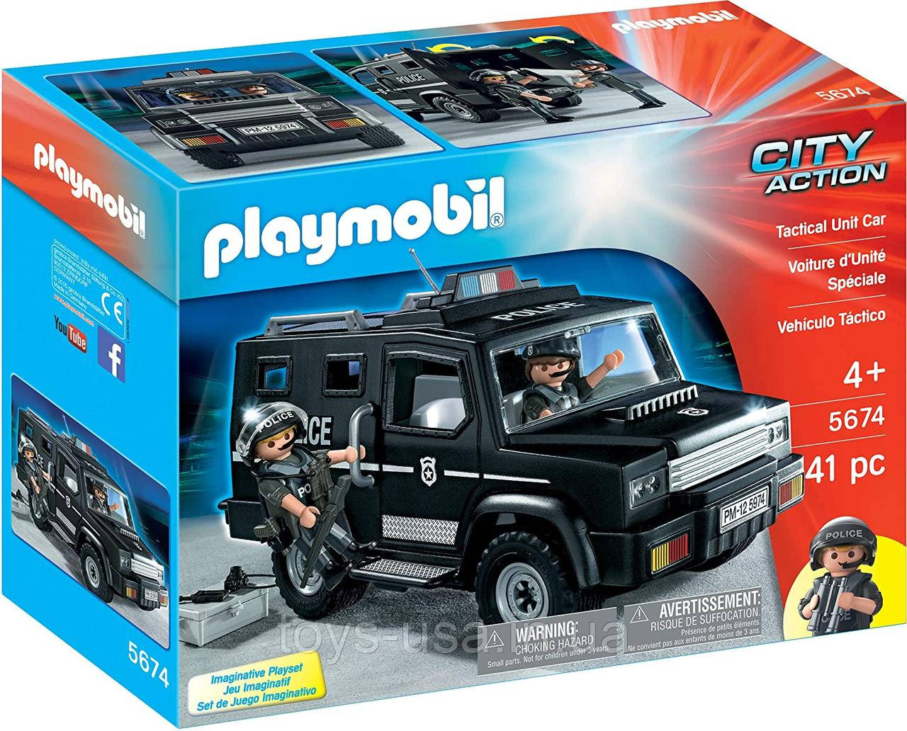 Плеймофіл Playmobil 5674 Тактична поліцейська машина Tactical Unit Car