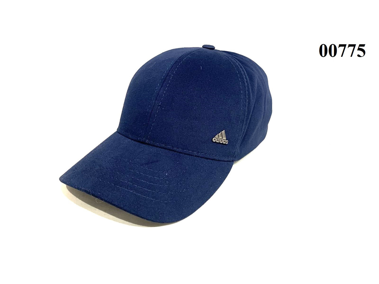 Кепка бейсболка коттонова синя  ADIDAS Адидас залізне лого 00775