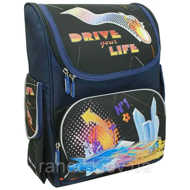 Ранець рюкзак шкільний каркасний ортопедичний TA002 Drive your Life 35,5*26*13 Dr.Kong 972001, фото 1
