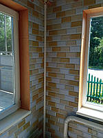 Панель декоративная ПВХ, бело-бежевый клинкерный кирпич 960х480х4мм, Sticker Wall, SW-00001430