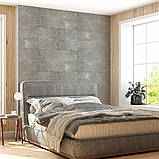 Самоклеюча плитка вінілова 60х30 см Сріблястий мармур, фото 5