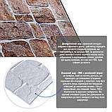 Декоративна ПВХ панель для стін 96х48 см гіпоалергенна вогнетривка легка, фото 2