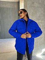Куртка-рубашка жіноча з поясом утеплювач силікон (Норма), фото 2