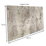 Самоклеюча вінілова плитка мармурова для стін і підлоги вологостійке легке укладання інтер'єрний декор 60х30 см, фото 2