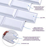 Декоративна плитка ПВХ 30х30 см, що самоклеїться, цегла для стін стель інтер'єрів будинку офісу магазинів кафе, фото 2