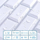 Декоративна плитка ПВХ 30х30 см, що самоклеїться, цегла для стін стель інтер'єрів будинку офісу магазинів кафе, фото 4