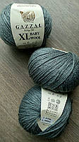 Пряжа Gazzal Baby Wool XL - 818 темно-серый
