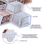 Декоративна самоклеюча плитка ПВХ 3D куби для стін стель, фото 2