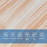 3D панель, що самоклеїться, для стін стель карамельне дерево 70х70 см стильний інтер'єрний декор, фото 4