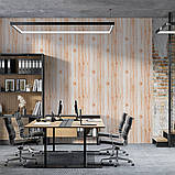 3D панель, що самоклеїться, для стін стель карамельне дерево 70х70 см стильний інтер'єрний декор, фото 5