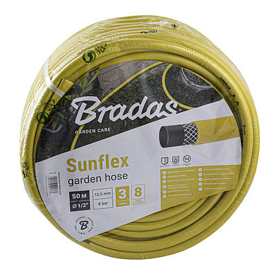 Шланг для поливання SUNFLEX 1/2| - 50 м Bradas Польща жовтий WMS1/250