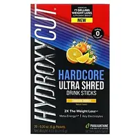 Hydroxycut, Hardcore Ultra Shed, напиток в стиках, мандарин и мимоза, 20 пакетиков по 6 г (0,2 унции) Днепр