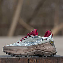 Зимові Чоловічі Кросівки Reebok Zig Kinetica 2.5 x Cordura / Рибок Зіг Кінетика 2.5 Кордура Сірі з Коричневим, фото 5
